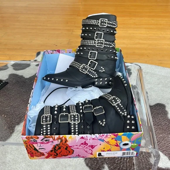 Jeffrey Campbell Shoes Brand New Jeffrey Campbell Draco Stud Boots Poshmark